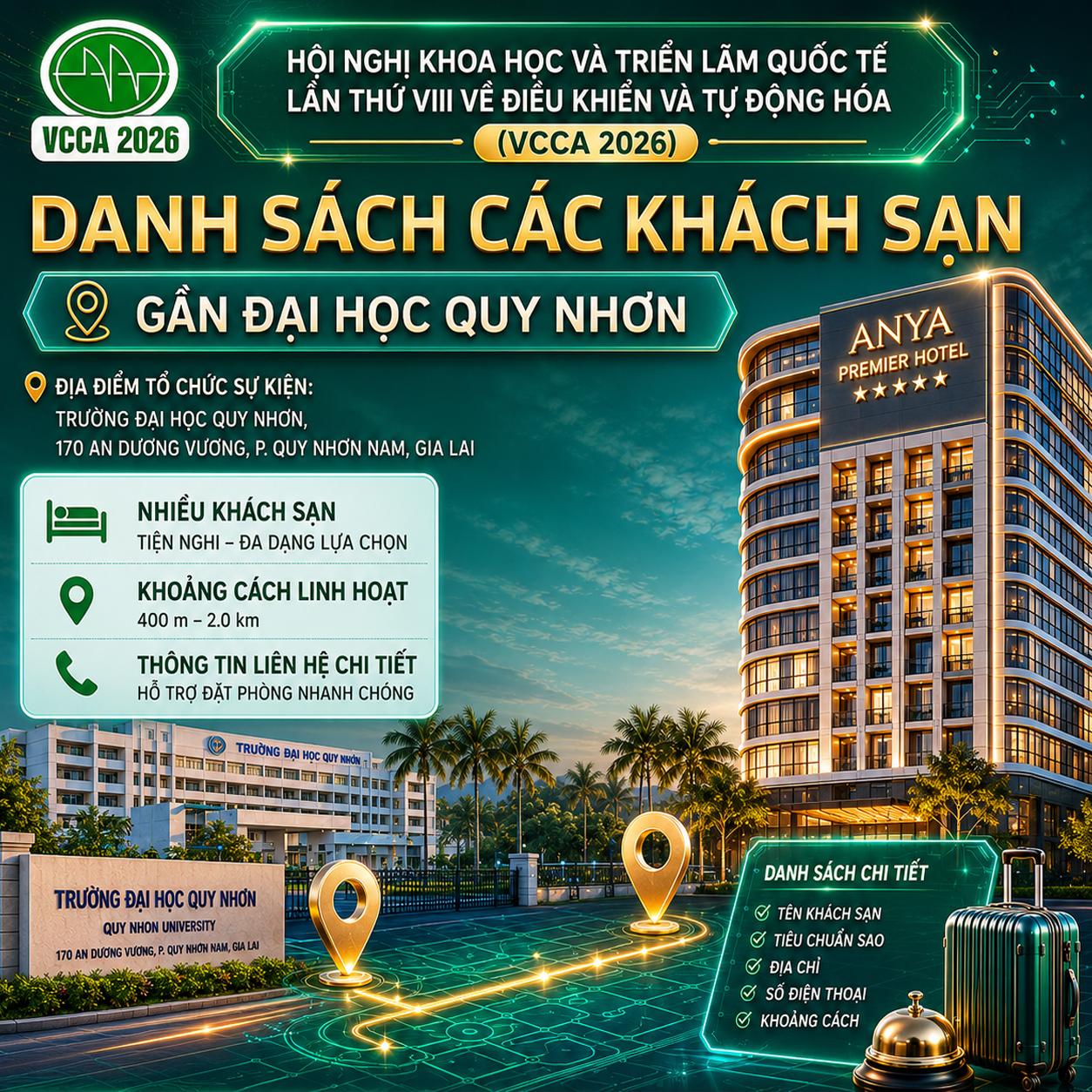 Danh sách Khách sạn gần Đại học Quy Nhơn